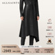 ALLSAINTS女士A字羊皮裙Gia不规则半身裙2025冬季 新款 W073RD