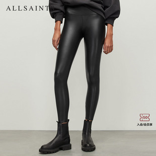 WL181X 款 黑色外穿打底裤 时尚 ALLSAINTS女士高腰紧身裤 春秋季