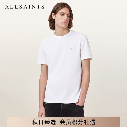 ALLSAINTS男士圆领T恤短袖