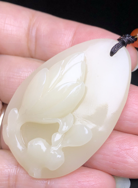精品手链摆件挂件吊坠手件结晶芙蓉石白玉兰
