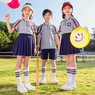 大班毕业照小学生校服运动服英伦风班服六一演出服 幼儿园园服夏季