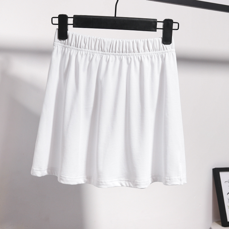 卫衣打底神器半身裙女秋冬新款韩版叠穿内搭白边下摆假两件打底裙