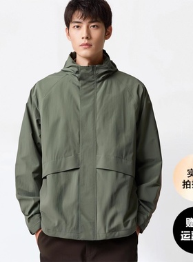 男装女装防风立领茄克/外套夹克户外休闲连帽外套475038