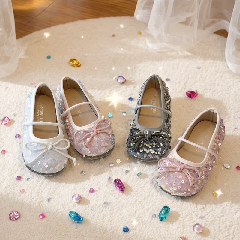 韩版童鞋2026女童春秋新款闪亮公主皮鞋儿童洋气小女孩美人鱼单鞋,童鞋/婴儿鞋/亲子鞋,水晶/水钻鞋,淘宝优惠券,粉丝福利购,淘宝优惠卷