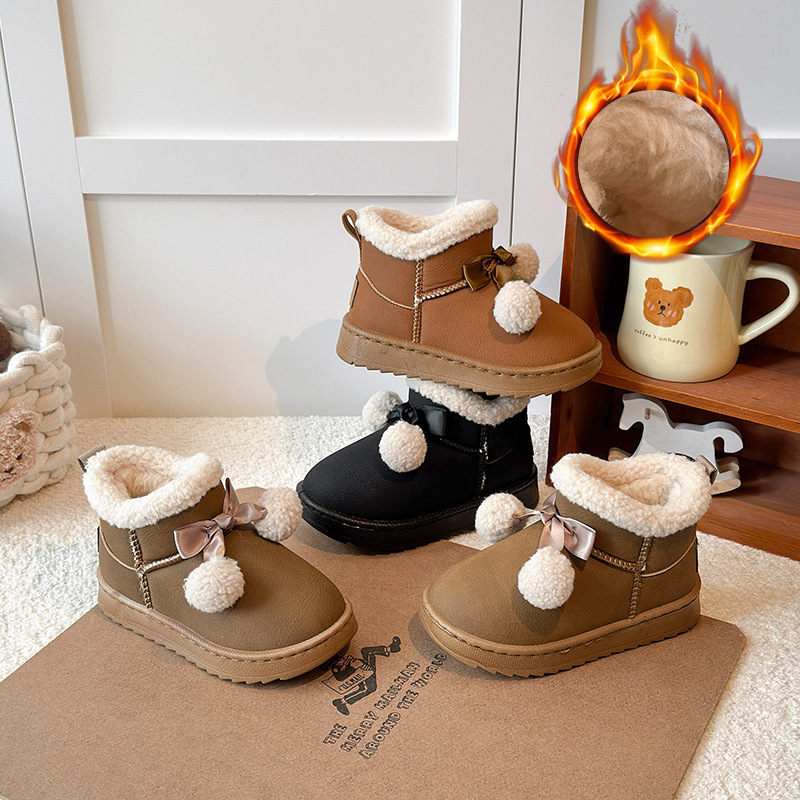 女童雪地靴冬季新款皮毛