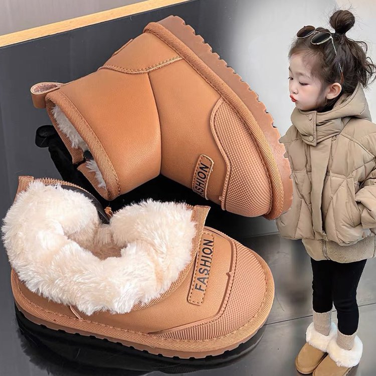 儿童软底雪地靴洋气抗寒短靴