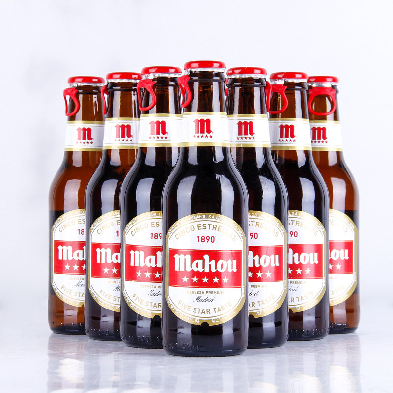 Spain Original import bottled Beer Mahou Ma o Wuxing Wheat Beer 250ml*12 Bottlein the Liquor , Beer  category - from Buy2taobao.com to provide professional Taobao agent buy service