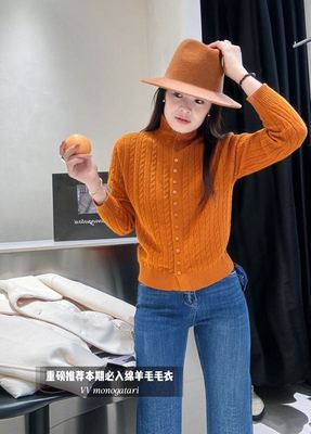 欧货爆款2025秋冬新款时尚百搭显瘦韩版半高领羊毛针织衫毛衣女潮