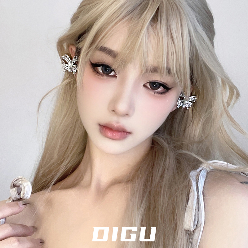 高级感满钻蝴蝶无耳洞耳骨夹耳夹