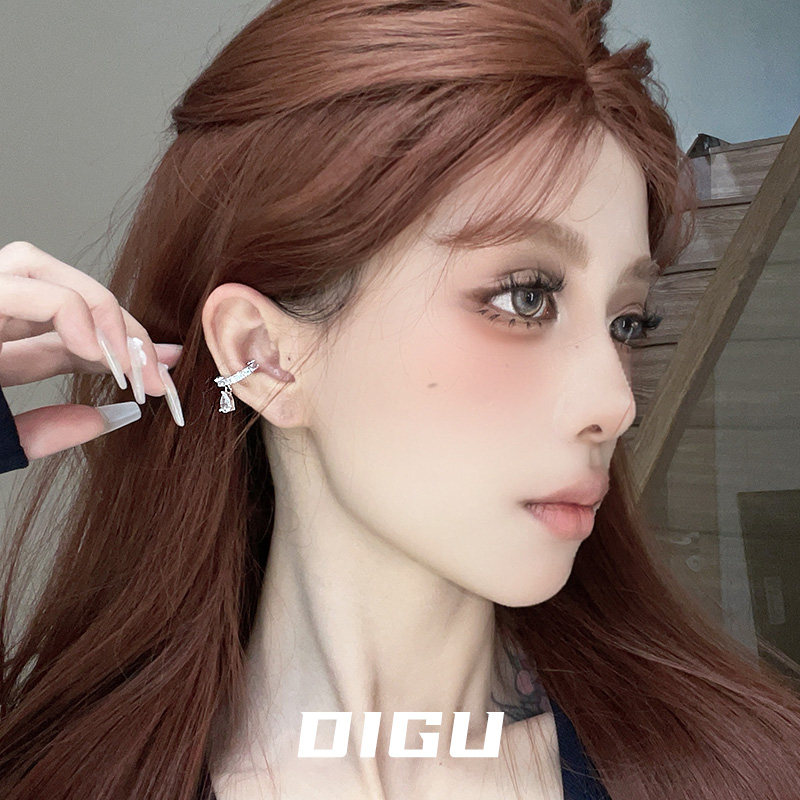 DIGU气质轻奢小巧镶钻耳夹个性独特不对称无耳洞耳骨夹高级感耳饰,饰品/流行首饰/时尚饰品新,耳夹,淘宝优惠券,粉丝福利购,淘宝优惠卷