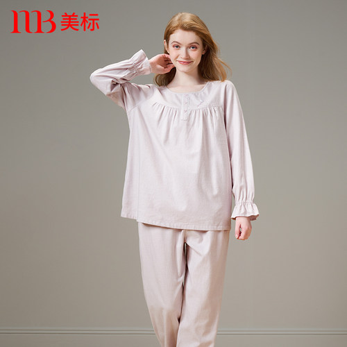 美标全棉纯棉家居服睡衣女