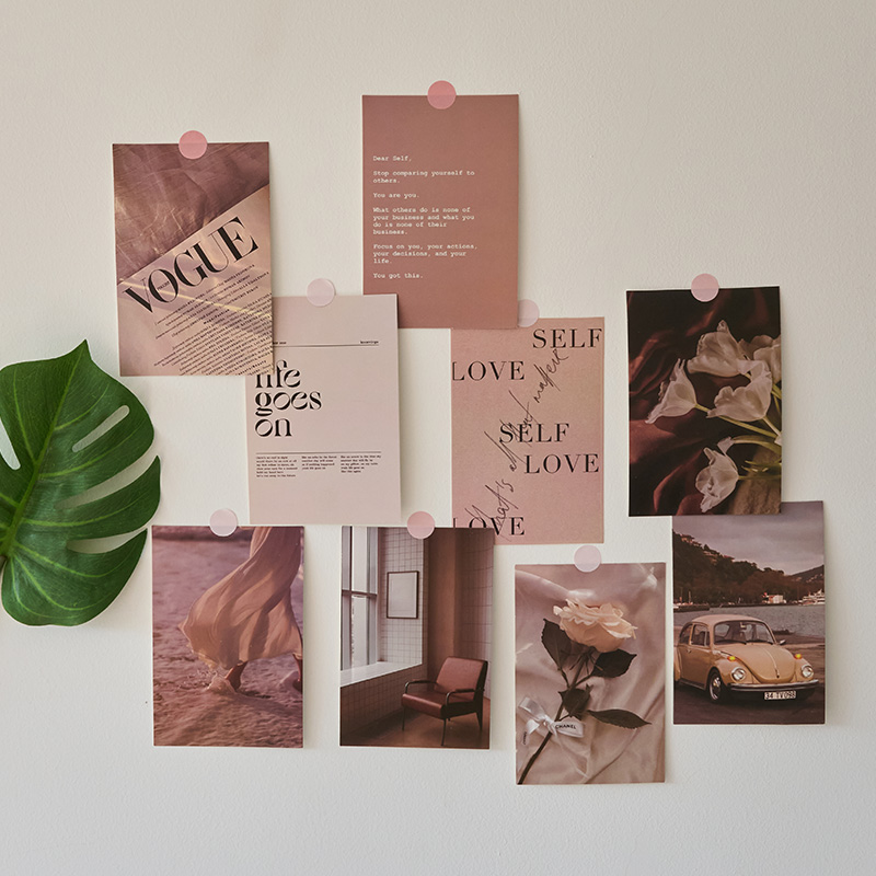 ins简约英文拍照背景卡片