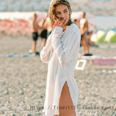 新品 度假裙 提花防晒沙滩比基尼外搭罩衫 舒适透气棉夏季 衬衫 裙