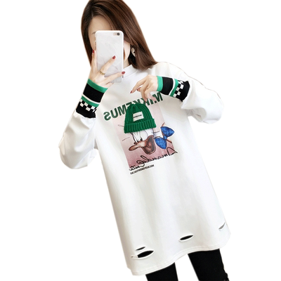 逸蝶情长袖韩版加绒宽松