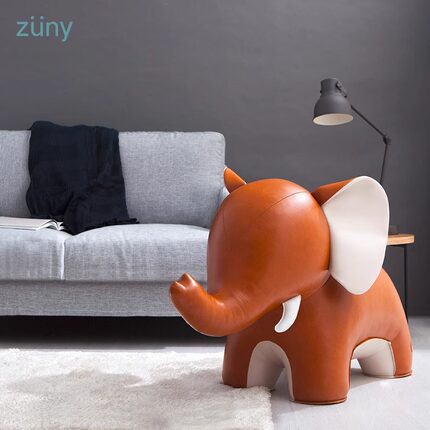 zuny正品动物摆件经典款大象超大公仔纸镇书挡中型生日礼物礼品