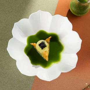 餐具凉菜 匠厨创意餐具位上餐具沙拉碗冷菜餐具花蕊盘花瓣碗中式
