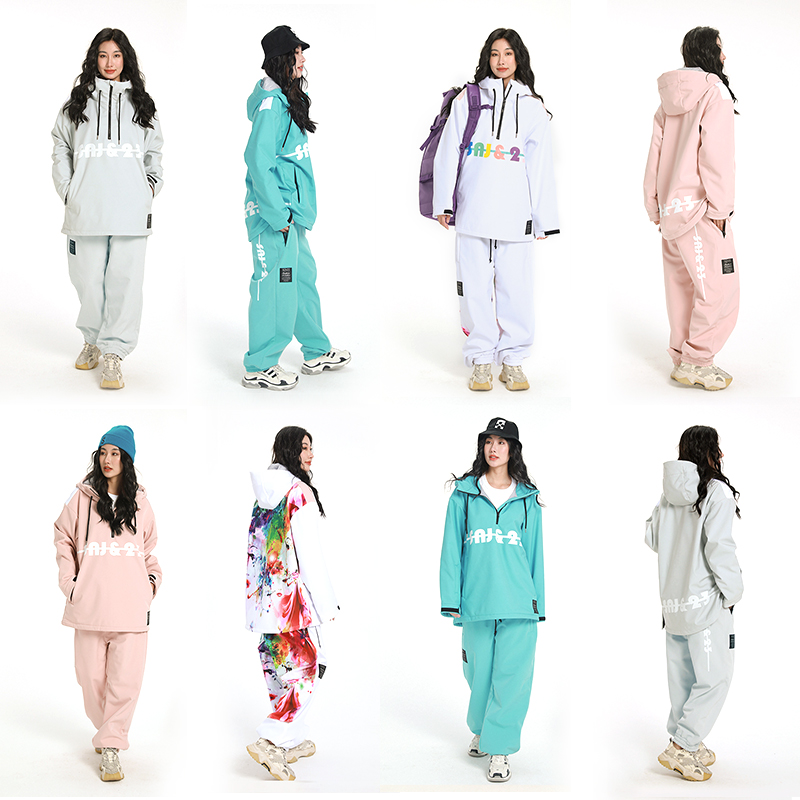 ltvt单板专业滑雪服女款套装防水防风冬季棉服保暖加厚情侣上衣男