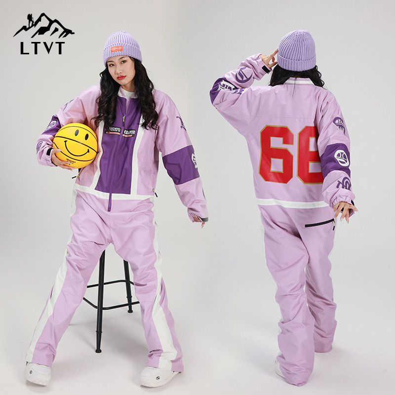 一体式滑雪服加厚防水