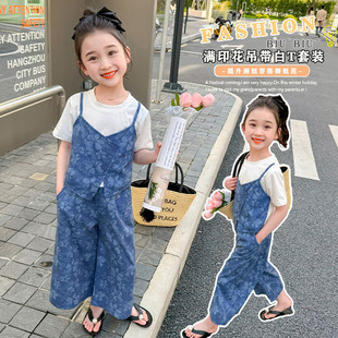 又酷又飒的女童装夏季套装2025新款洋气时髦儿童韩系网红女孩夏装