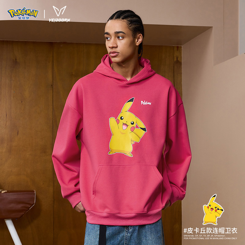 维动宝可梦联名长袖卫衣男秋季美