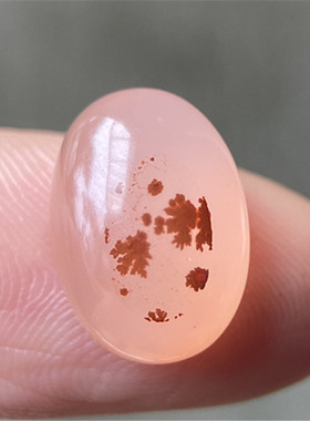 14.17*10.22MM天然川料南红玛瑙吊坠冰飘 草花戒面 可镶嵌戒指