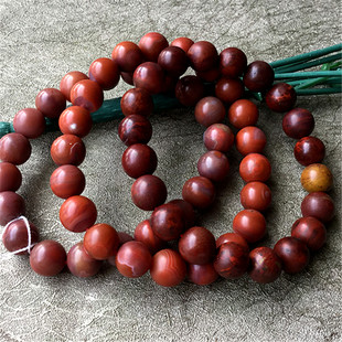 天然四川南红红碧石包浆柔光单圈手串手链6