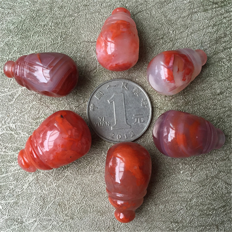 四川南红玛瑙连体大三通佛头