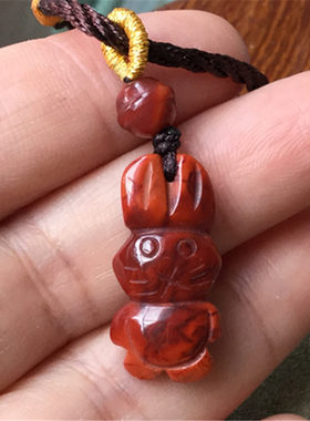 天然四川南红玛瑙柿子火焰
