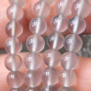 6mm天然四川九口料南红玛瑙荔枝冻 冰种玉石念珠108手串手链