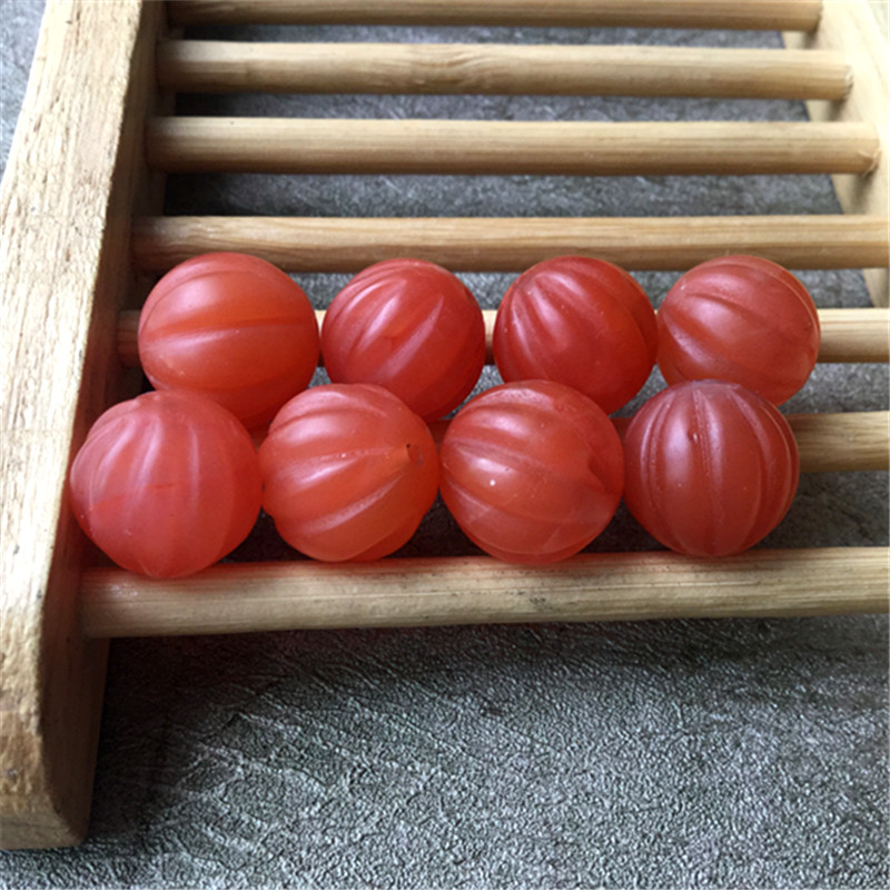 天然保山南红玛瑙南瓜珠背云隔珠 配件挂饰600