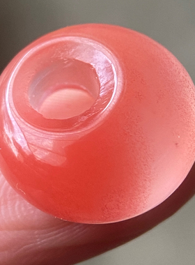 16毫米九口料天然南红玛瑙特色樱桃红平安鱼眼公主扣