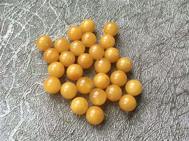 5MM 天然无优化波罗的海琥珀蜜蜡散珠圆珠隔珠手串配件