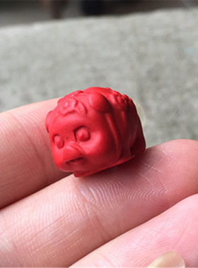 十二生肖朱砂小猪配饰吊坠