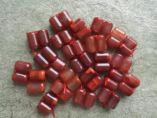 天然南红玉冰飘桶珠勒子米珠隔珠顶珠橄榄珠玛瑙路路通DIY配件136