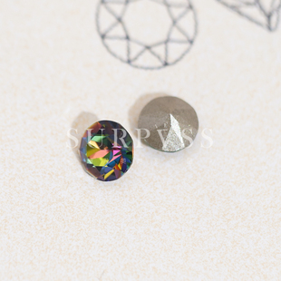 正品 奥钻奥地利水晶美甲1088尖底圆钻娃娃公仔饰品DIY贴钻VM彩虹