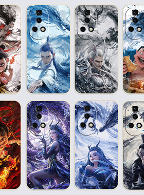 华为nova12ultra手机壳ADA-AL00U哪吒之魔童闹海直边软壳保护套全包边潮流防摔卡通硅胶女软胶学生耐脏磨砂潮