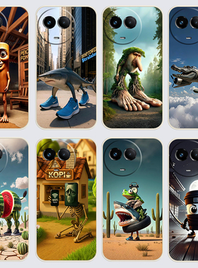 realme真我V50手机壳RMX3783国外山海经木棍人通通哥直边软壳ralmev50新款软胶保护套防摔潮流卡通全包边磨砂