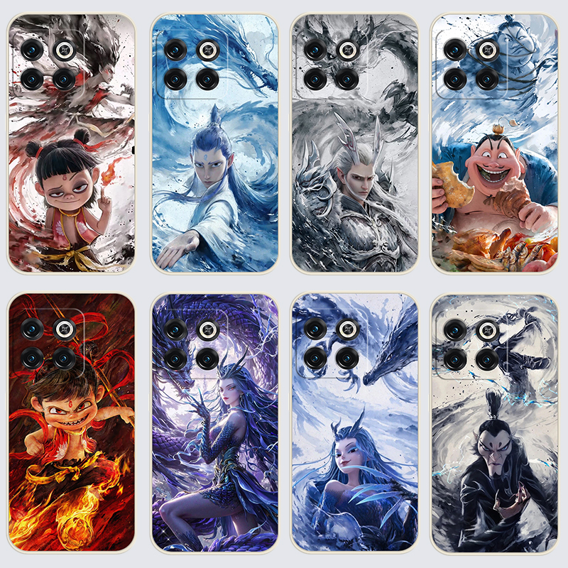 一加AcePro手机壳PGP110哪吒之魔童闹海直边软壳女耐脏潮流磨砂软胶保护套硅胶防摔全包边学生卡通超薄男全包