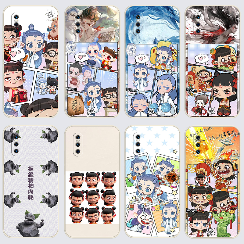 vivoX27手机壳V1838A哪吒之魔童闹海直边软壳Q版vibox27保护套vovix27全包6.39寸磨砂v1v0x27硅胶防摔女时尚