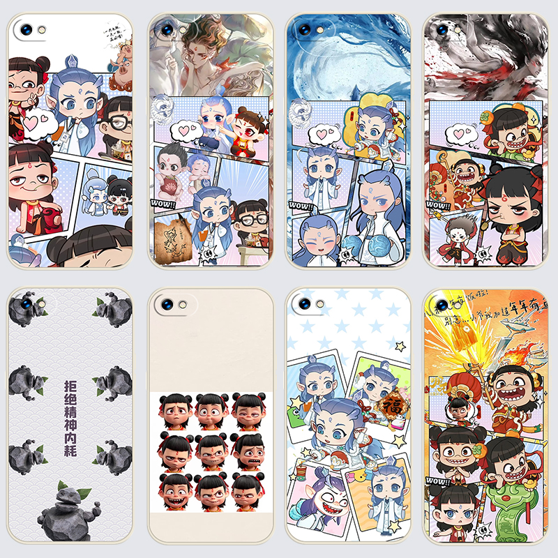 OPPOR9Splus手机壳r9spls哪吒之魔童闹海直边软壳Q版卡通耐脏潮流软胶硅胶女防摔学生全包边保护套磨砂全包潮