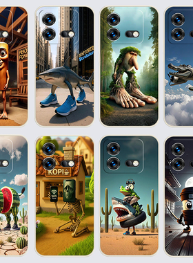 iqooNeo8pro手机壳V2302A国外山海经木棍人通通哥直边软壳ipooneo8pro卡通潮流全包边保护套软胶磨砂新款防摔
