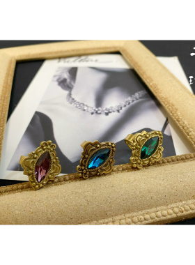 复古巴洛克宫廷风宝石开口戒指