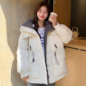 现货24冬 50绒工装风撞色连帽羽绒服 170A-2369-P265-K388图片