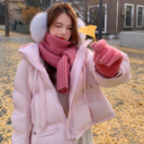 25冬新蕾丝花边设计感三色90绒连帽短款羽绒服170-6807-P385-K568，女装羽绒服，浙宝170