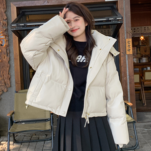 现货 24冬  蛋白皮短款可拆连帽羽绒服 170A-2368-P305-K458图片