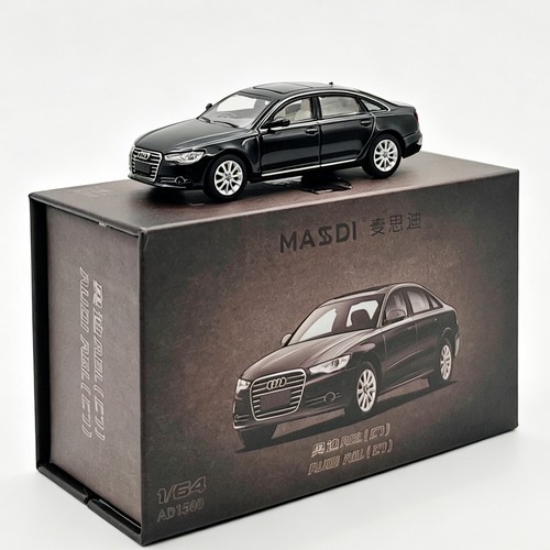 麦思迪1/64第七代奥迪A6L轿车模型合金仿真车收藏摆件