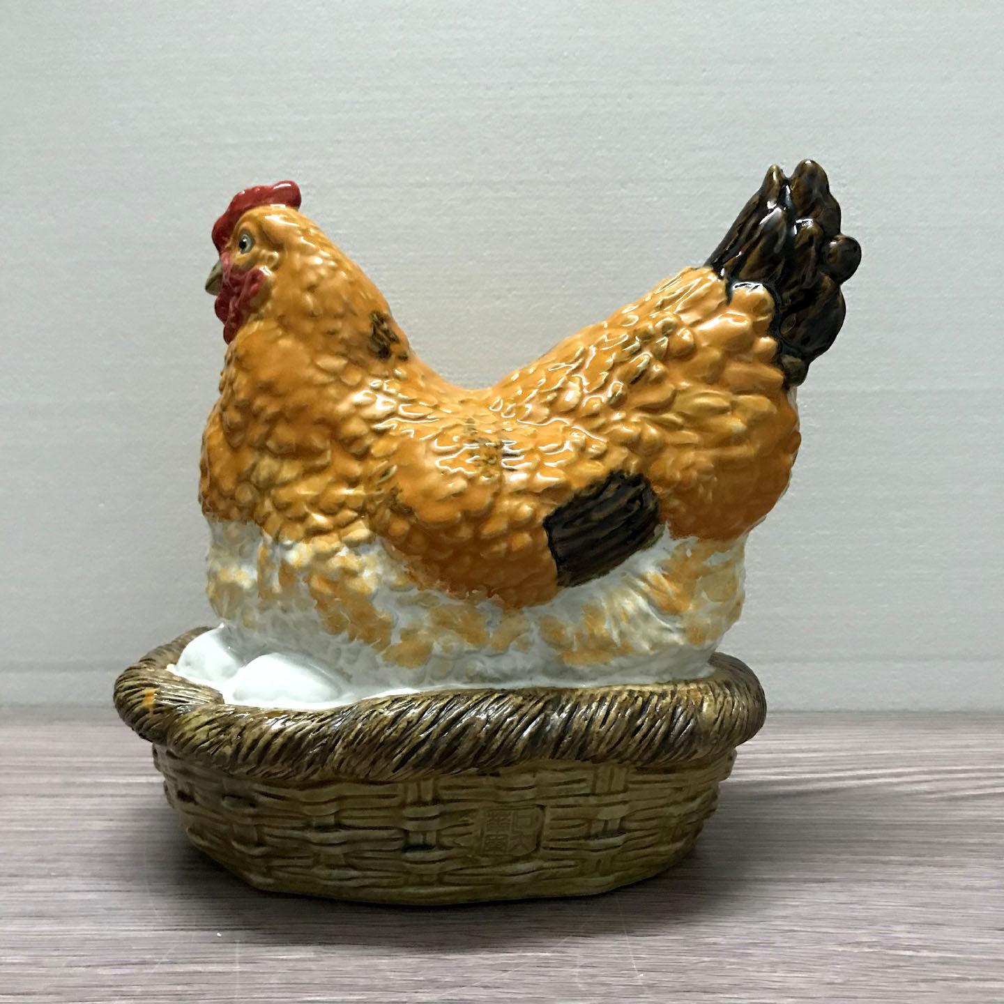 石湾公仔陶瓷母鸡小鸡摆件客厅装饰乔迁送礼招财生肖玄关餐厅摆设