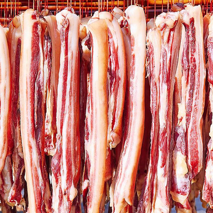 LR江西正宗 日晒土猪肉五花肉 腊肉 农家自制咸肉 风干非烟熏500g