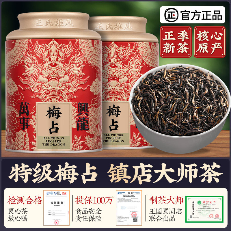 正宗武夷山梅占花蜜香金骏眉茶叶