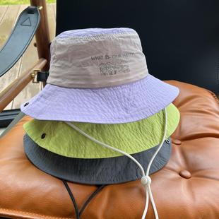 2025新款渔夫帽夏季网眼速干大檐登山帽女防晒帽遮阳户外爬山帽子